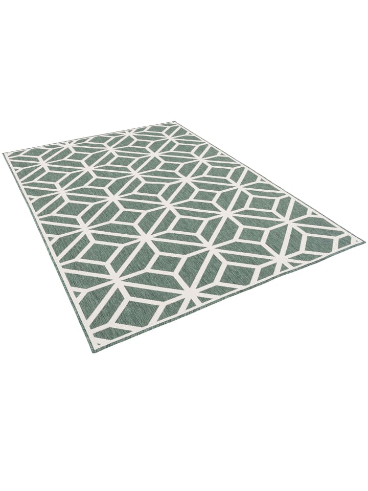 Pergamon In- und Outdoor Teppich Beidseitig Newport Trend in Groen günstig kaufen 140 x 200 cm