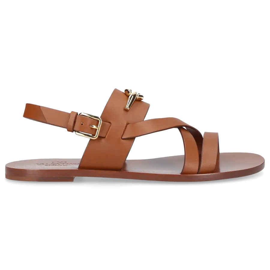 Valentino Garavani - Sandalen VLOGO Kalbsleder - braun