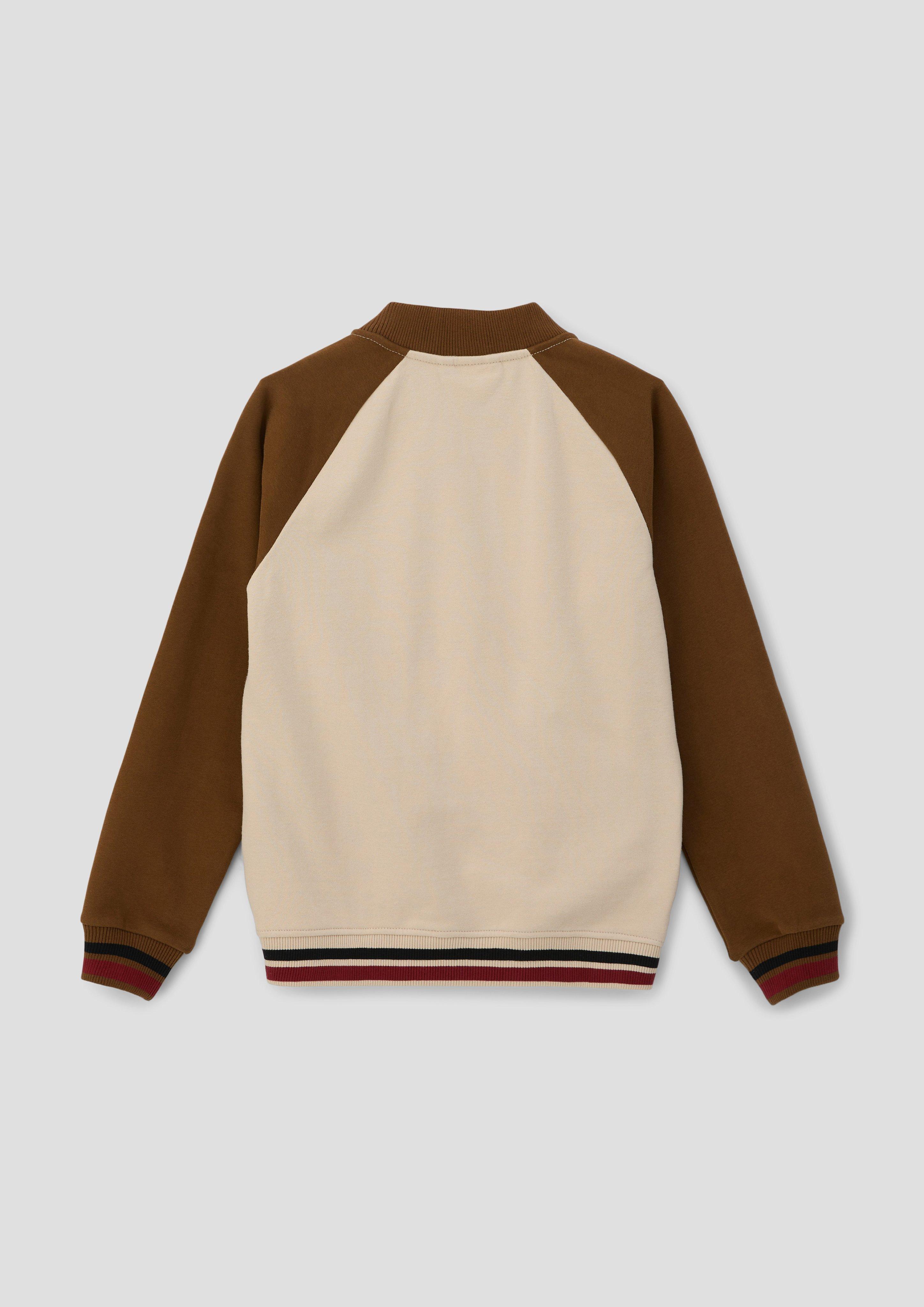 Sweatshirtjacke im College-Style  2140927-8120