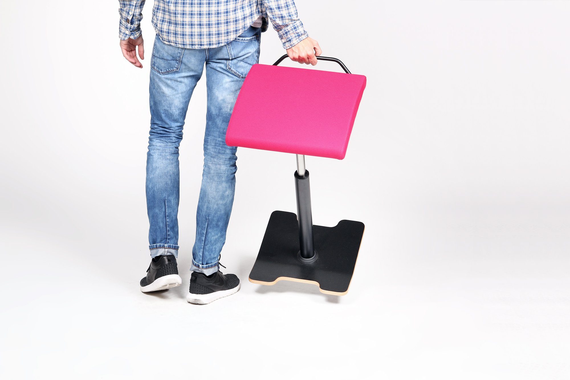 lento Stehhilfe lento® Sella Activa, Ergonomischer Hocker Stehhocker Sitzhocker, AKTIVIERUNG DER MIKROMUSKULATUR, MADE IN GERMANY, 10JAHRE GARANTIE