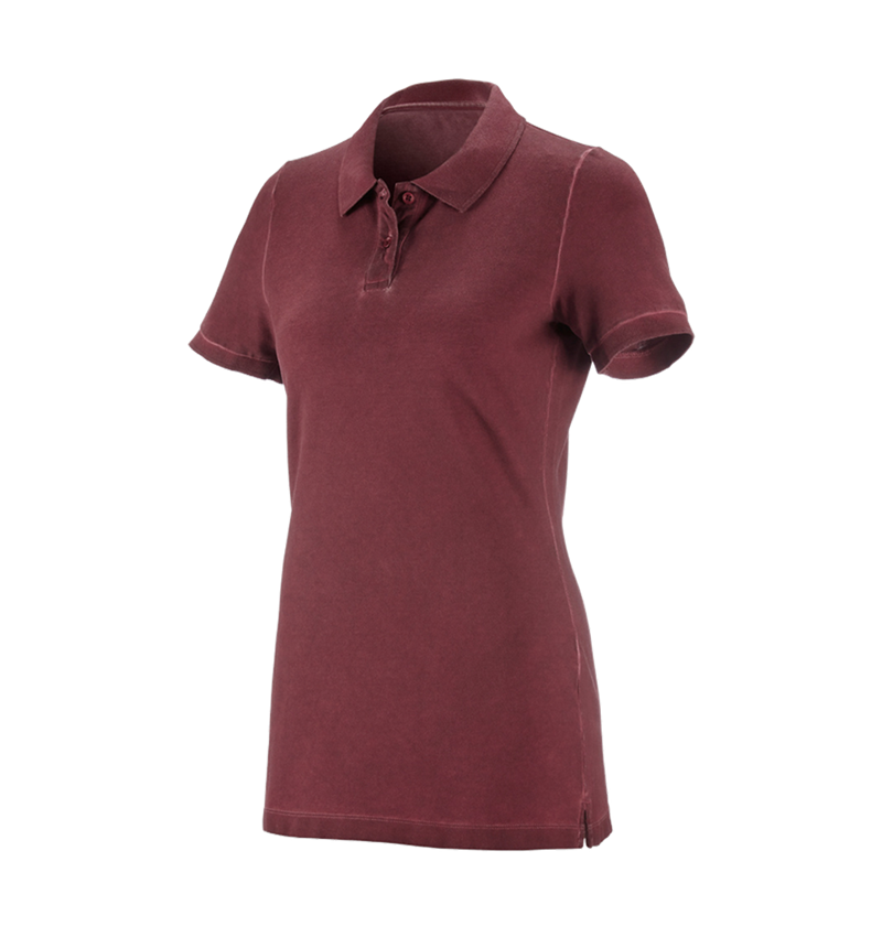 e.s. Polo-Shirt vintage cotton stretch, Damen