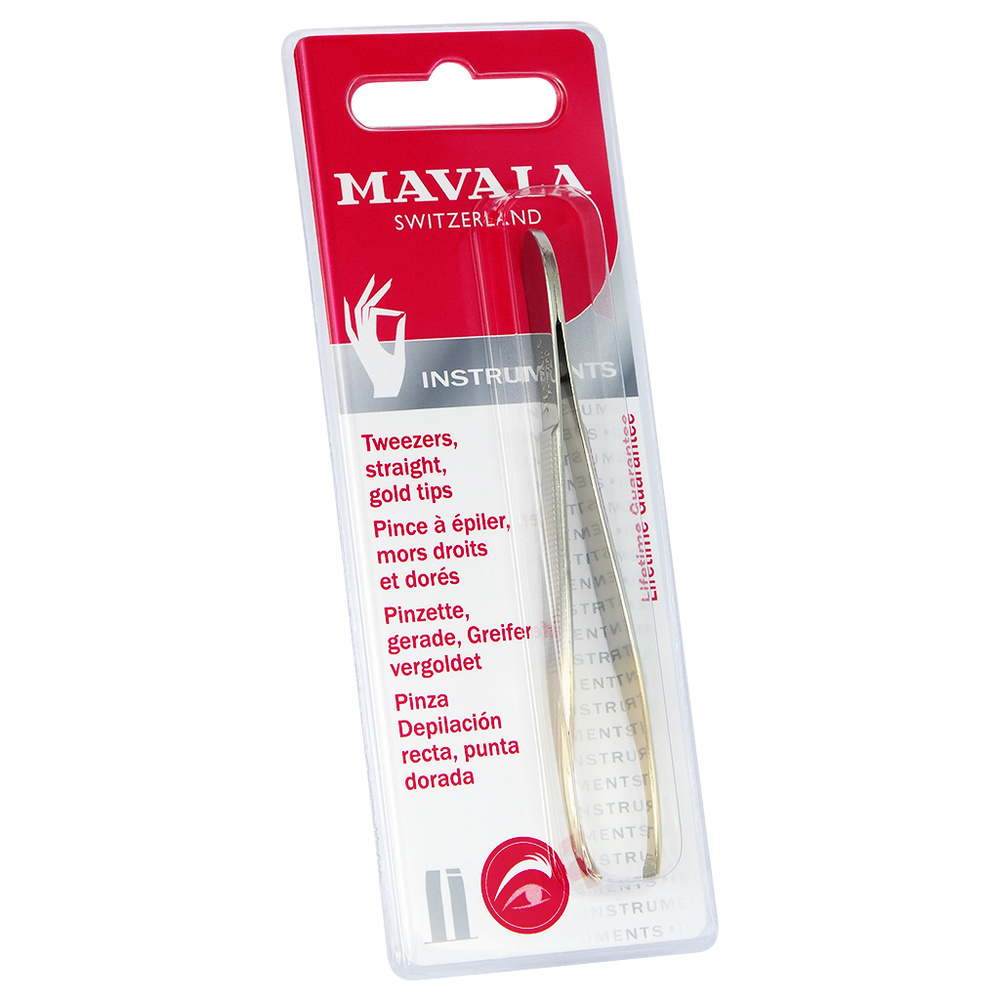 Mavala PINCE A EPILER MORS DROITS ET DORES INSTRUMENTS MANUCURE, Les Pinces à Epile r