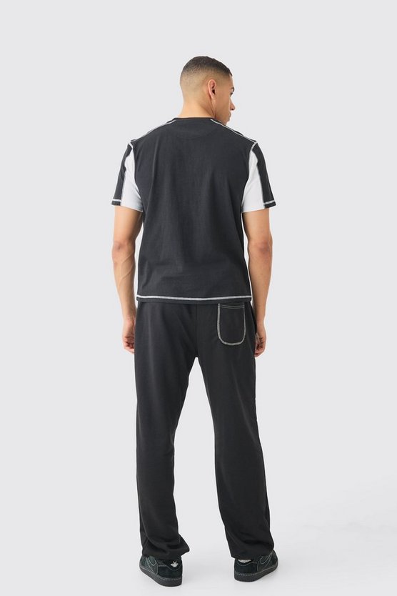 Official T-Shirt mit Kontrast-Naht