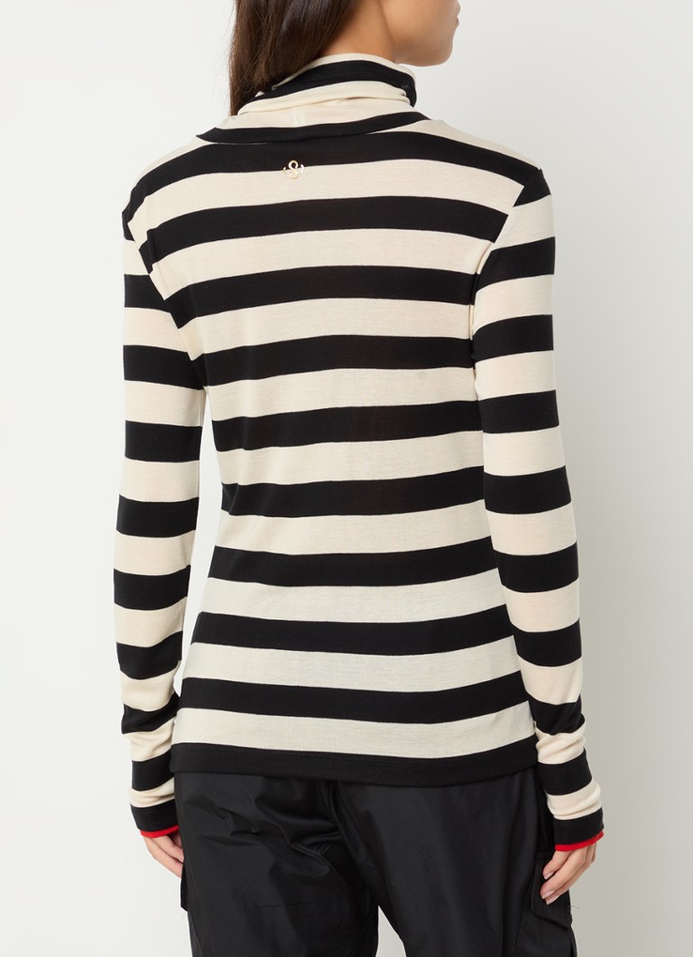 Summum Top with turtleneck and stripe print