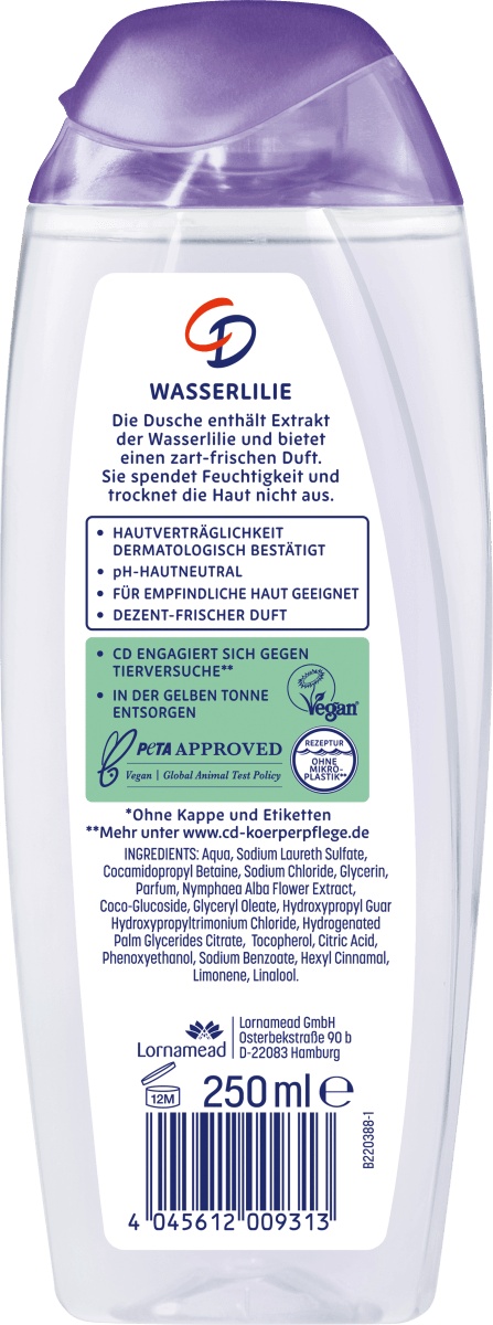 Duschgel Wasserlilie, 250 ml