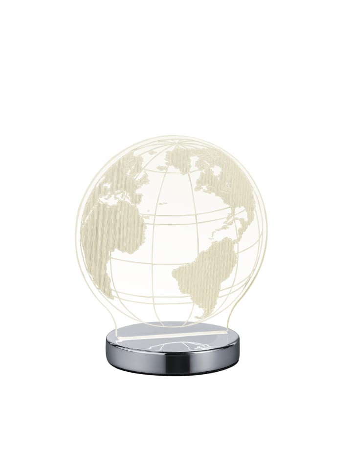 Reality Leuchten Tischleuchte GLOBE in chrom günstig kaufen onesize