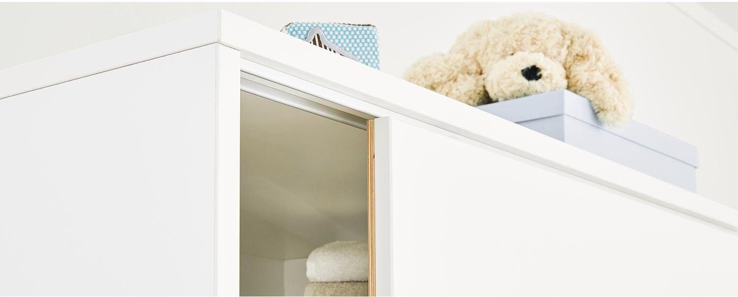 Pinolino® Babyzimmer-Komplettset Move, (Set, 3-St., Kinderbett, Schrank, Wickelkommode), breit groß; mit Kinderbett, Schrank und Wickelkommode; Made in Europe