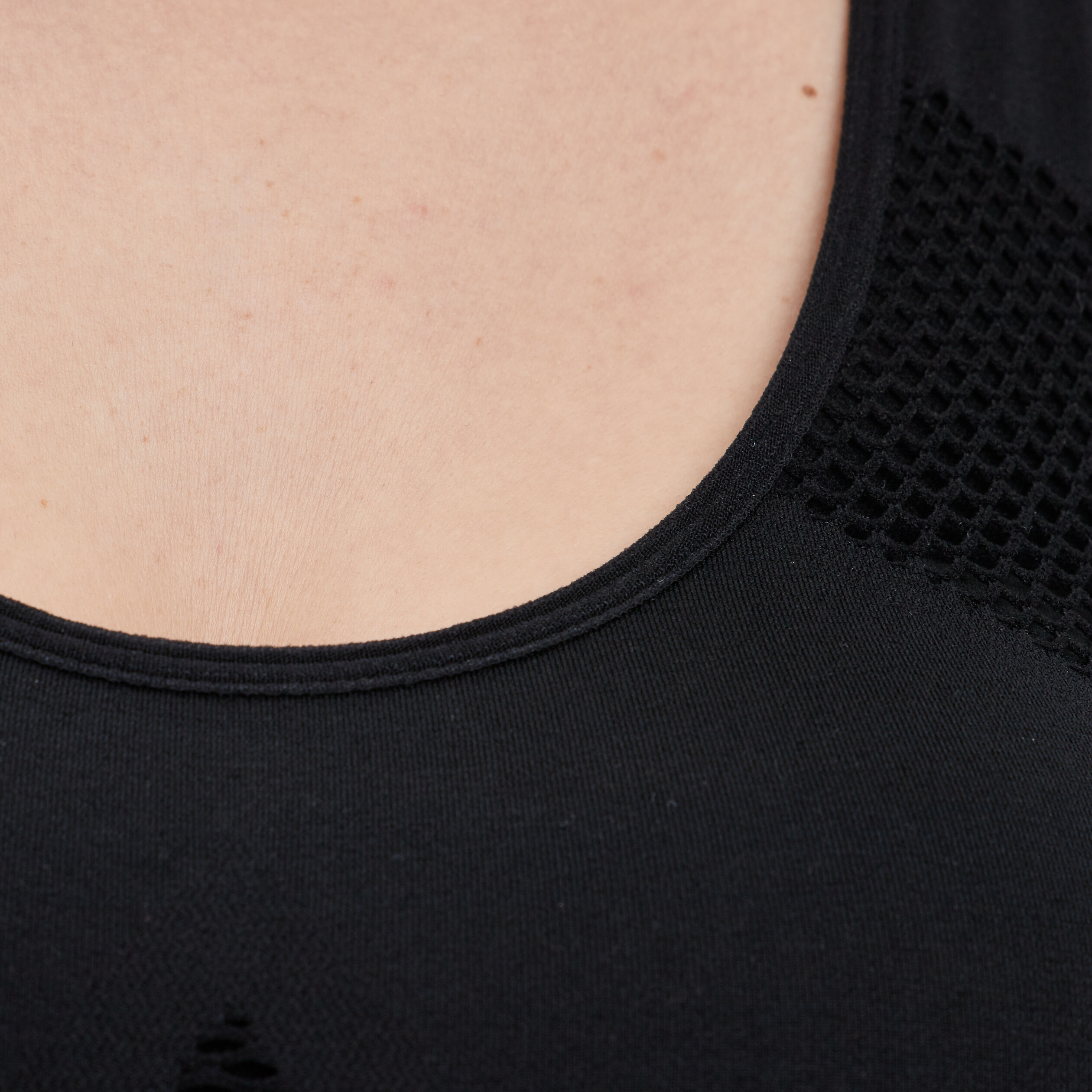 Brassière microfibre dos nageur noir femme | La Halle