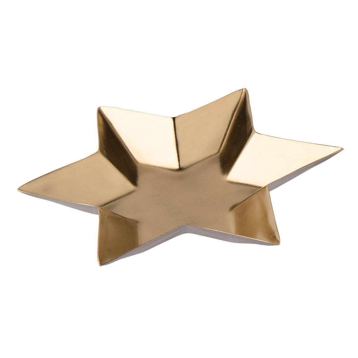 2 Deko-Sterntabletts in Gold-Optik