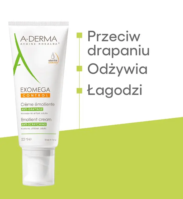 A-Derma Exomega Control minkštinamasis kremas, 200 ml