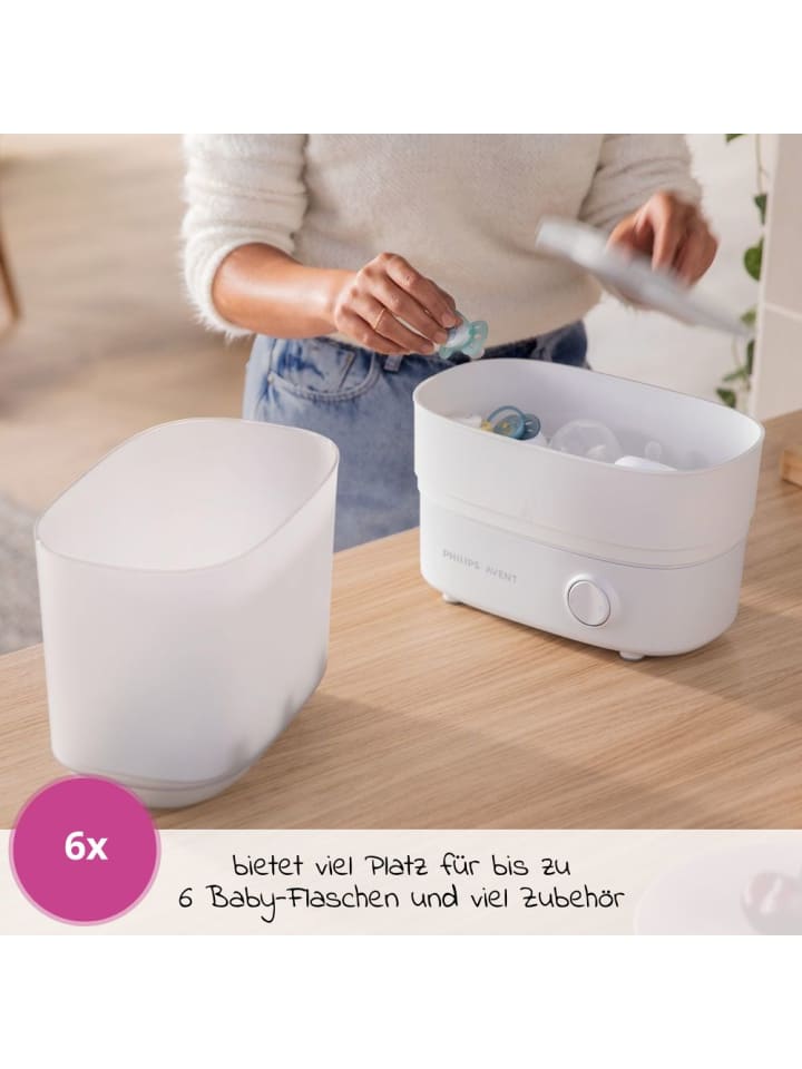 Philips Avent 8-tlg. Starter-Set inkl. Dampfsterilisator 2-in-1   in weiss günstig kaufen onesize