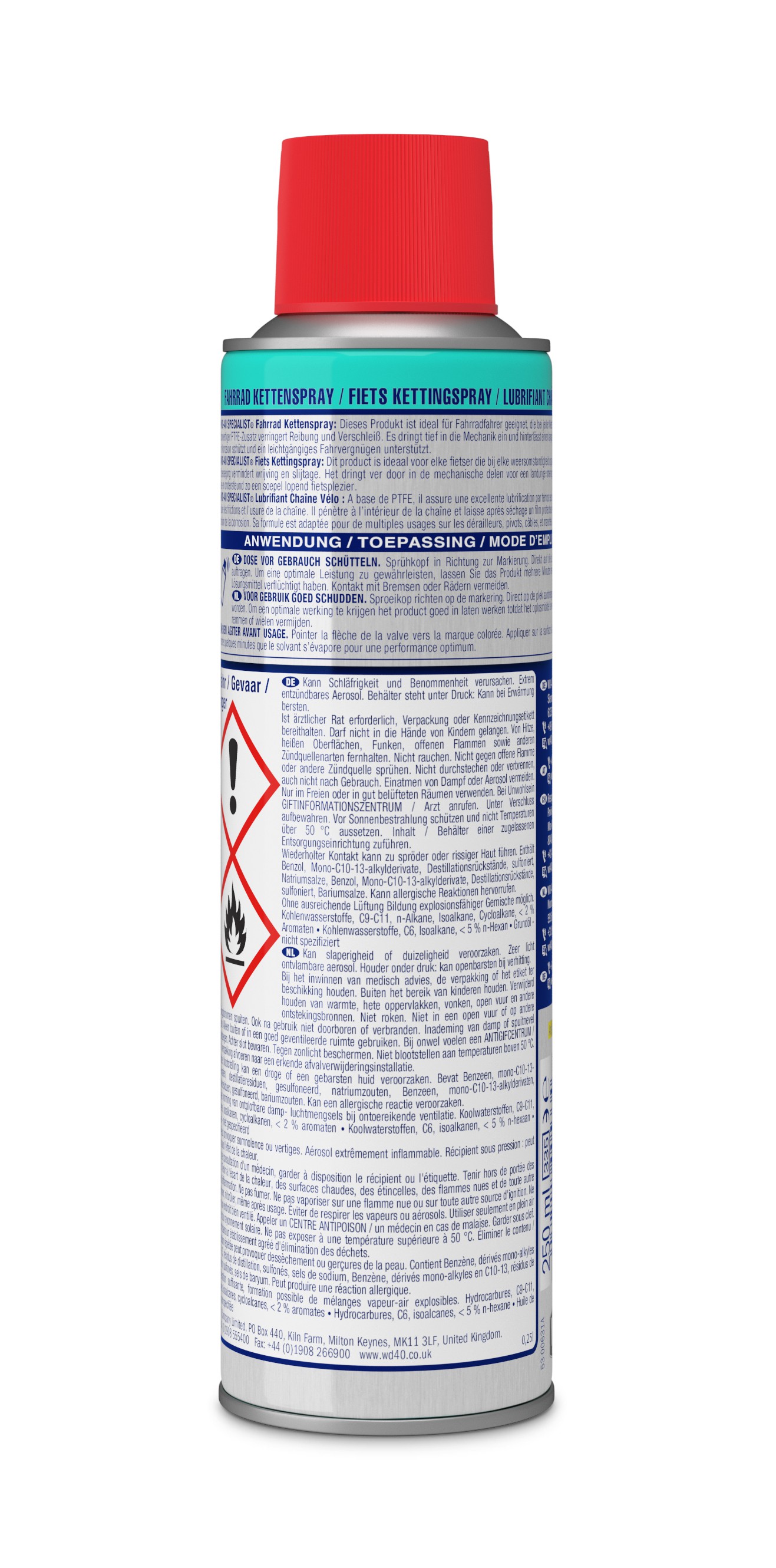 WD-40 Fahrrad Kettenspray, 250ml - ATU