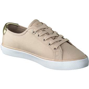 Tommy Hilfiger Lace Up Vulc Sneaker in beige