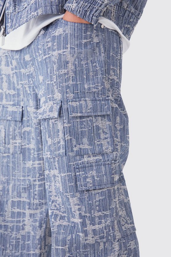 Lockere Cargo-Jeans mit Taschen