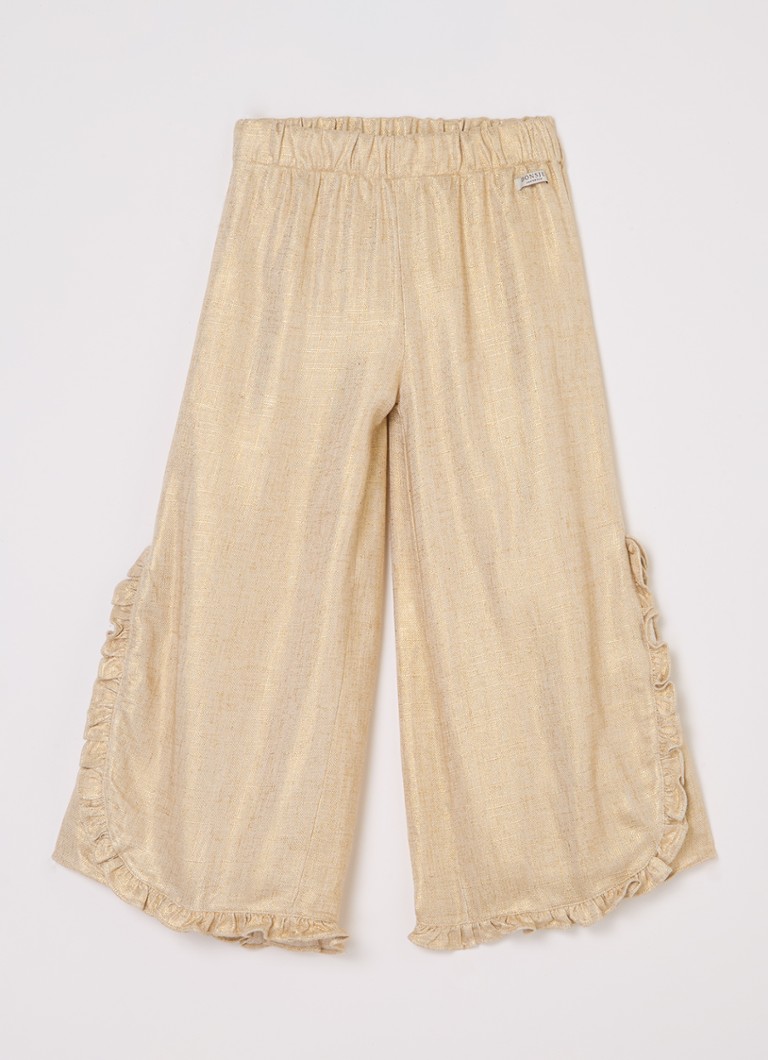 Pantaloni largi din amestec de in Donsje Amsterdam