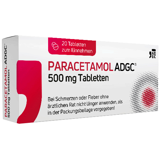 PARACETAMOL ADGC 500 mg Tabletten  20 St  Tabletten