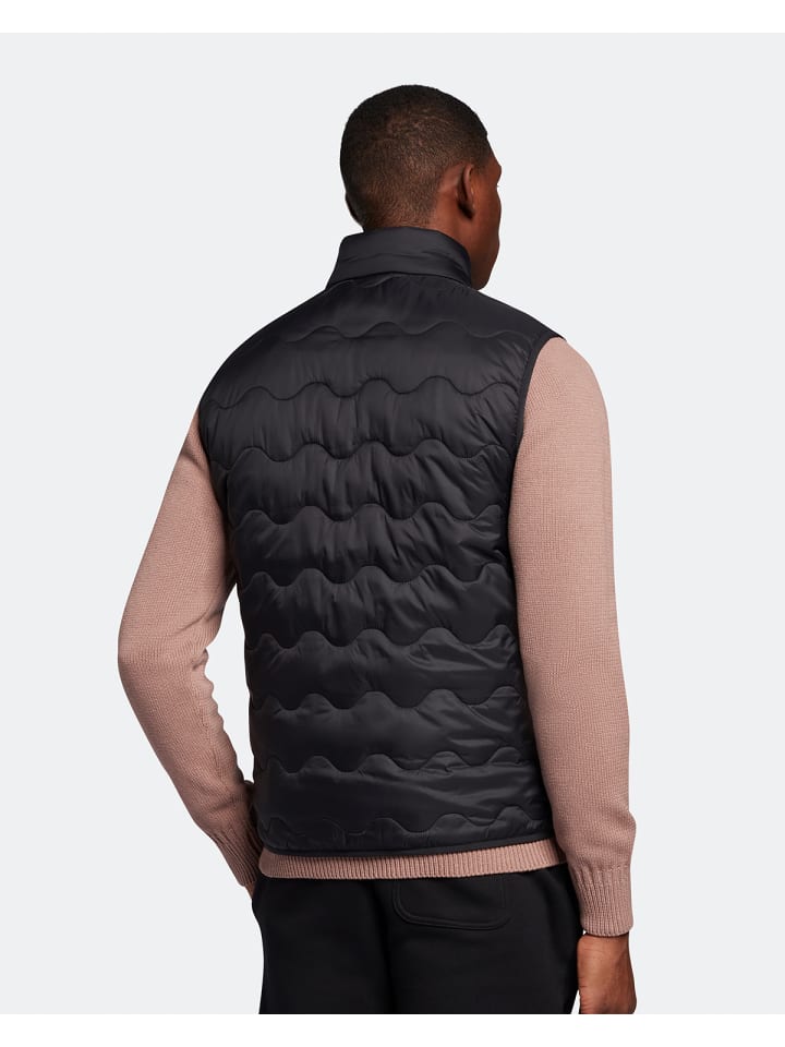 Lyle & Scott Strickweste in Schwarz günstig kaufen