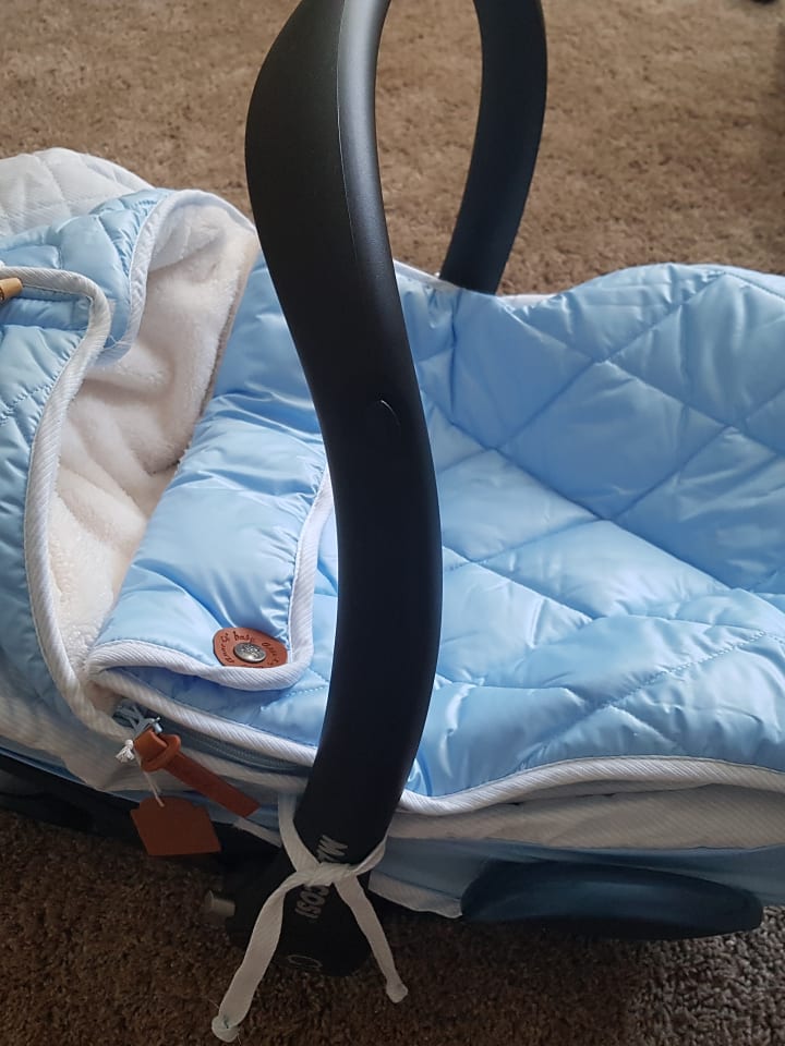 baby anne-cy Fußsack in Hellblau - (L)78 x (B)40 cm günstig kaufen onesize
