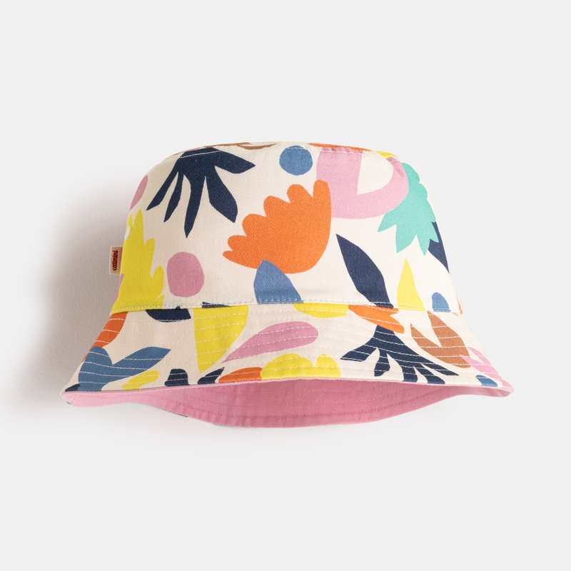 Bob fille réversible rose/motifs abstraits Catimini