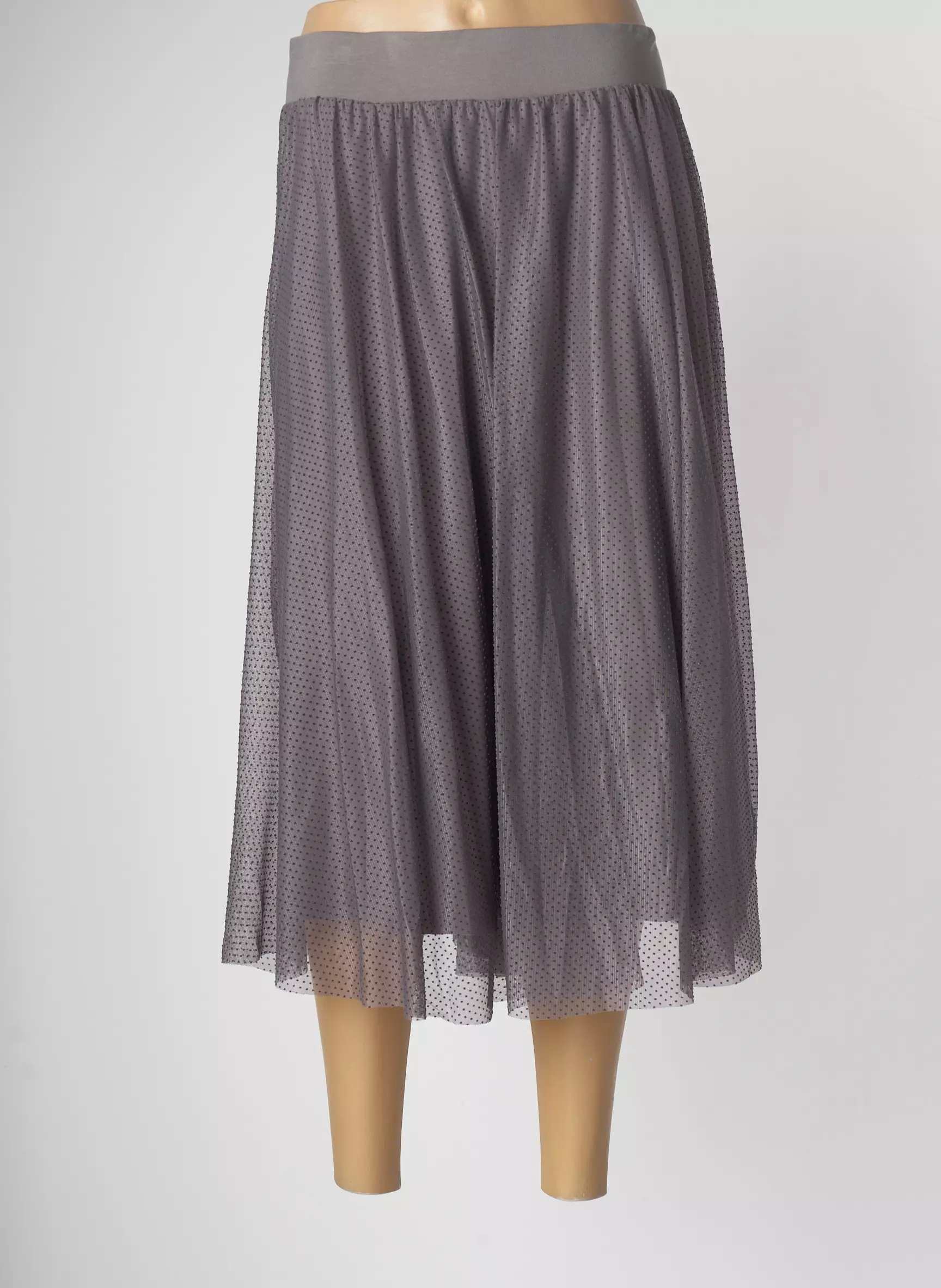 Myti Jupes Mi Longues Femme couleur gris