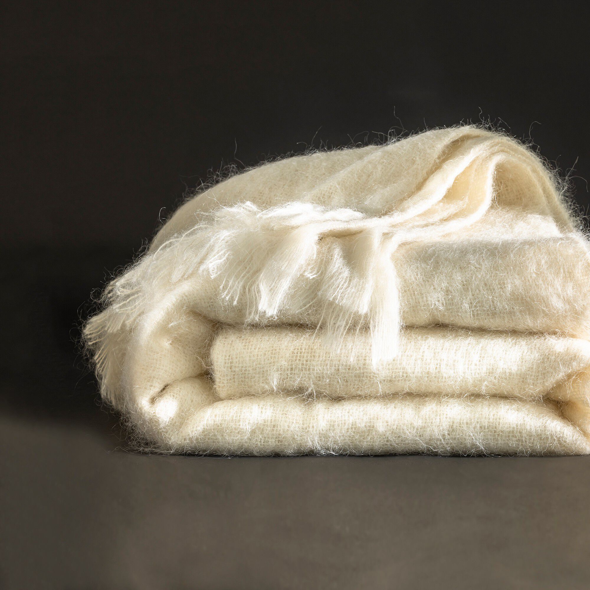 Couverture laine mohair Angora