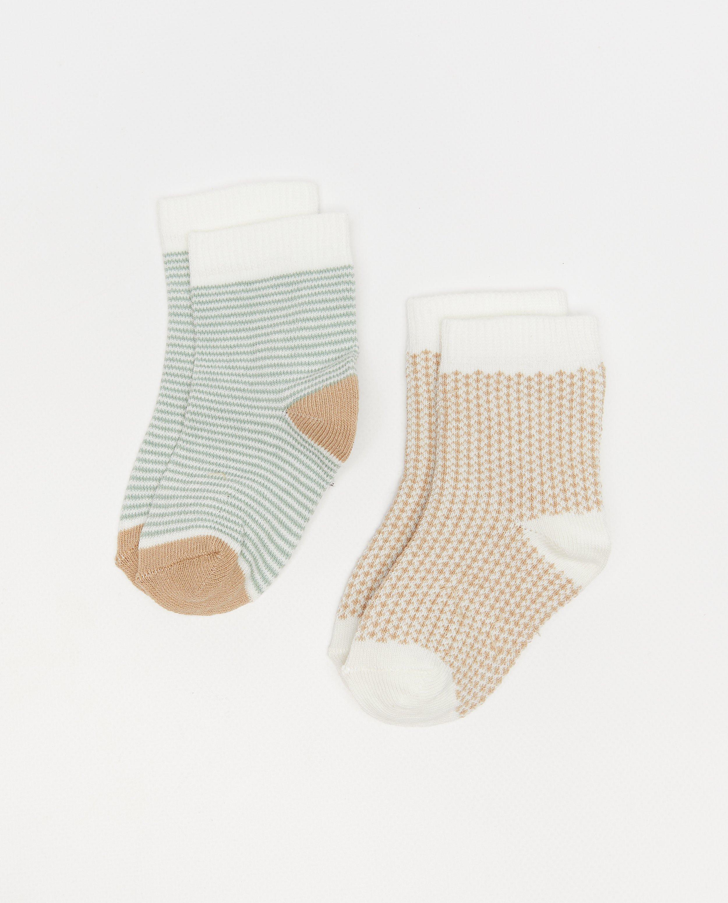 Set de 2 perechi de șosete „Cuddles and Smiles”, maro deschis pentru ocazii speciale