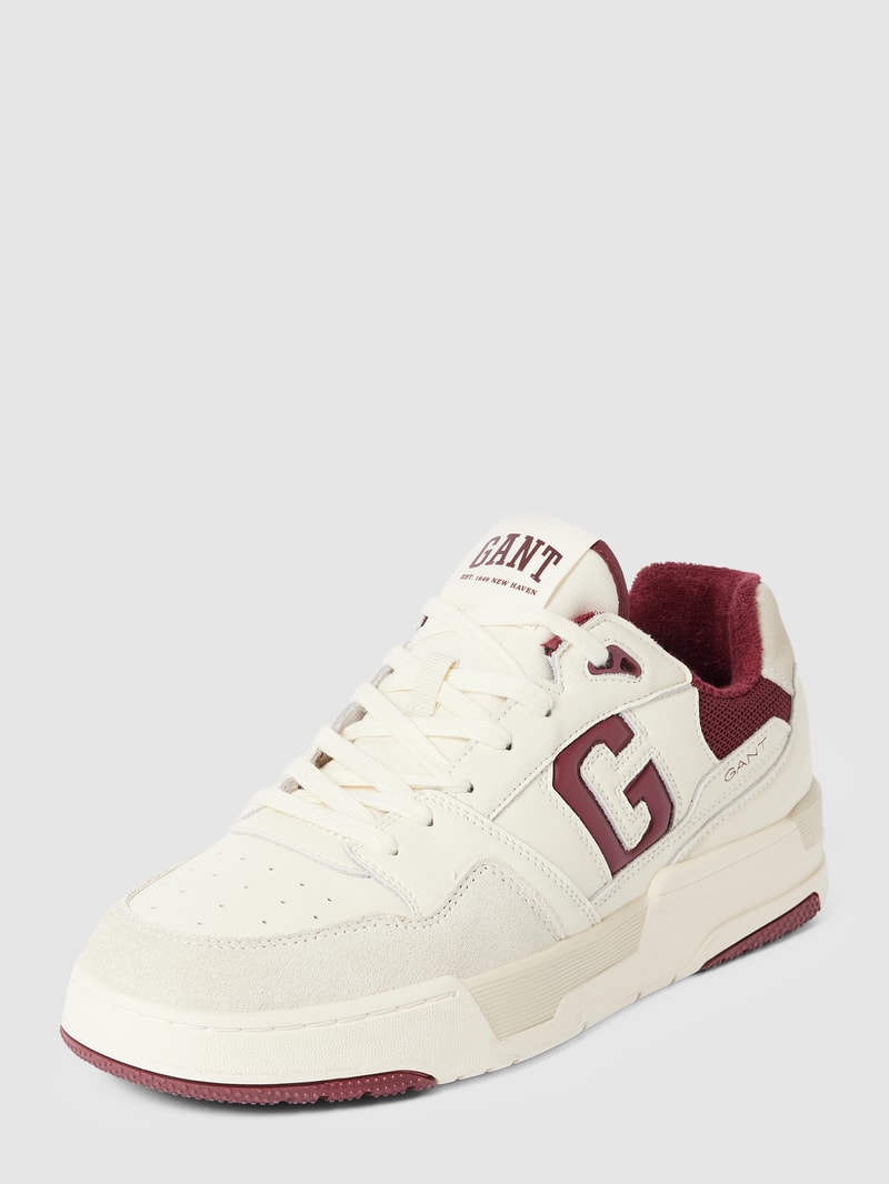 Sneaker mit Label-Details Modell 'Brookpal' in offwhite
