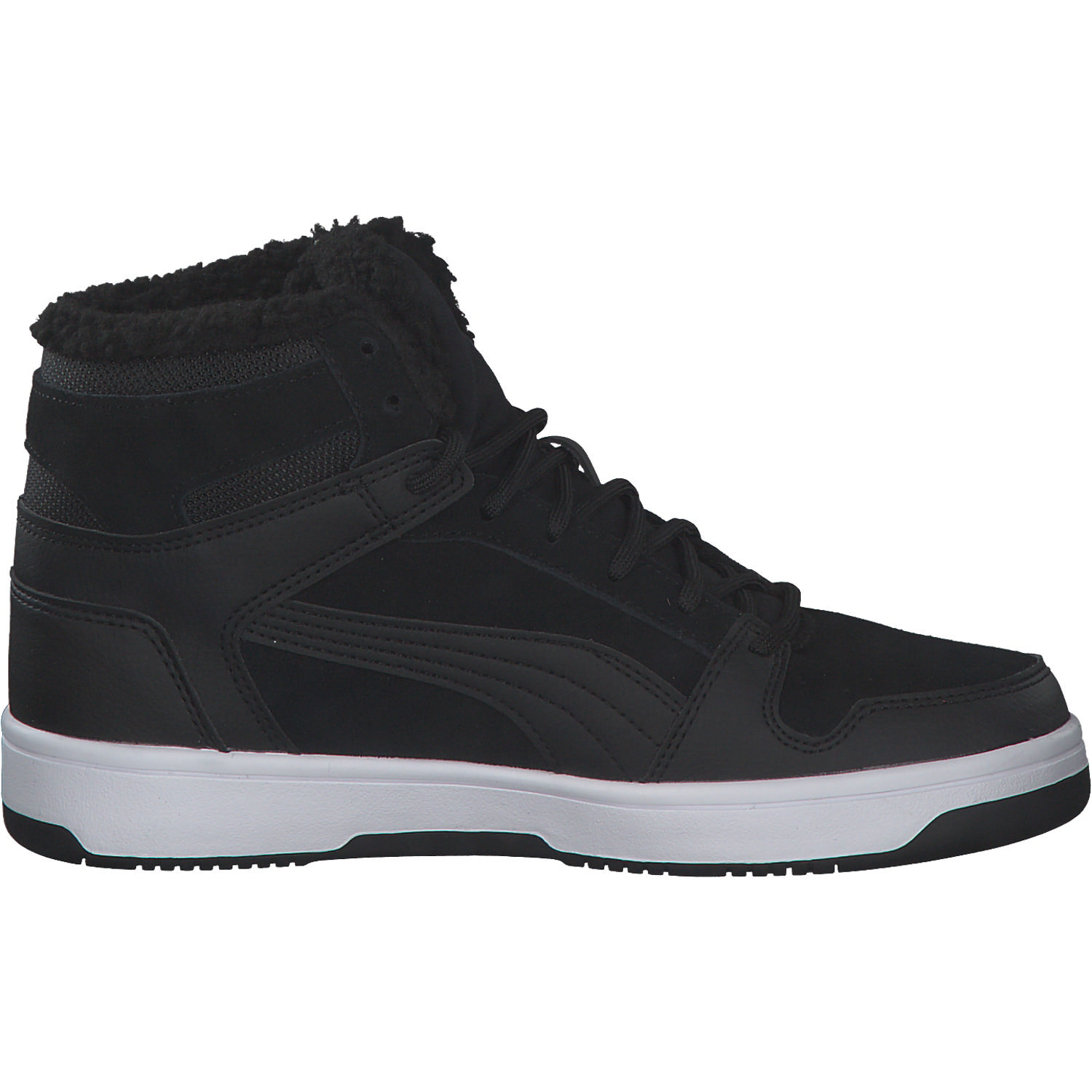 Puma Rebound Layup Fur 370497, Sneakers High, Kinder, Schwarz