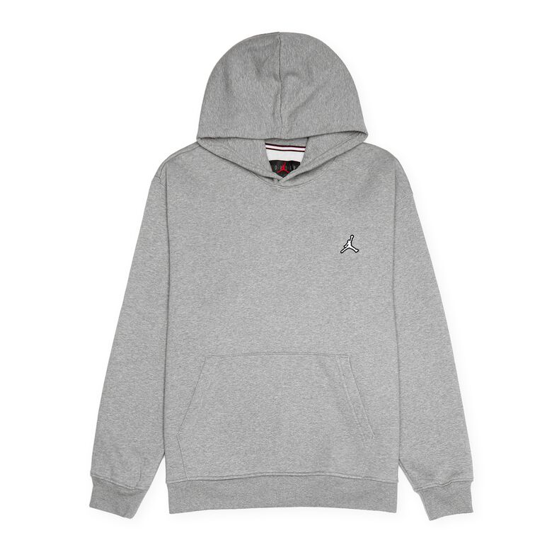 JORDAN Essential Fleece Pullover carbon heather/white