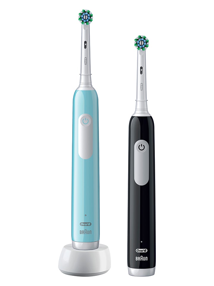 Oral-B 2tlg. Set: Elektr. Zahnbürsten 