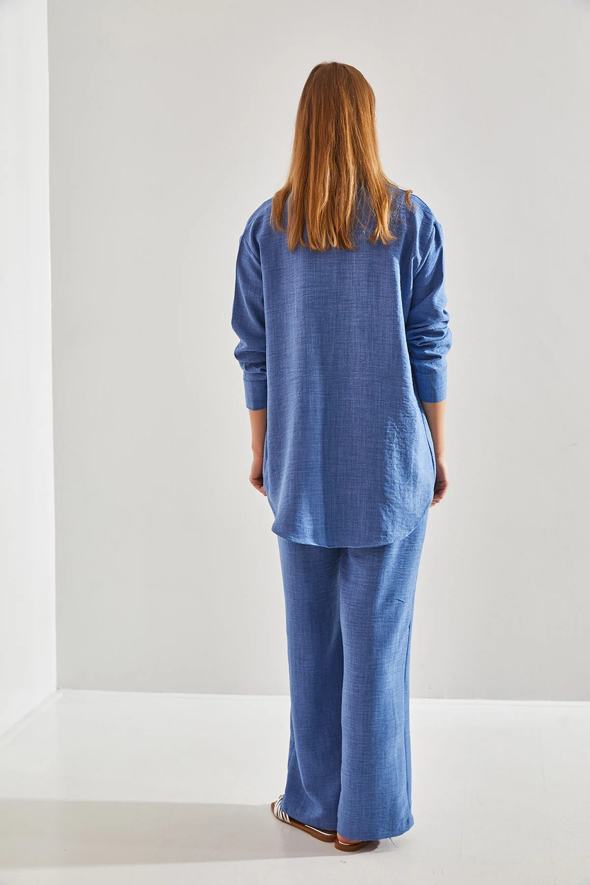 Bianco Lucci  Damen-Set aus Hose und Oberteil mit elastischem Bund