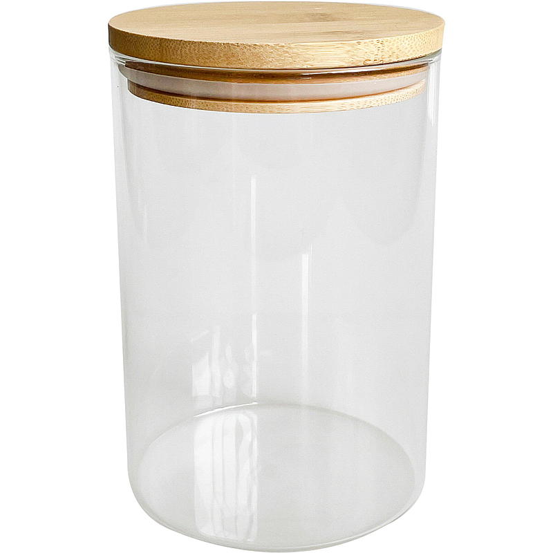 Cuisine Oppbevaringsboks 1 l glass rund