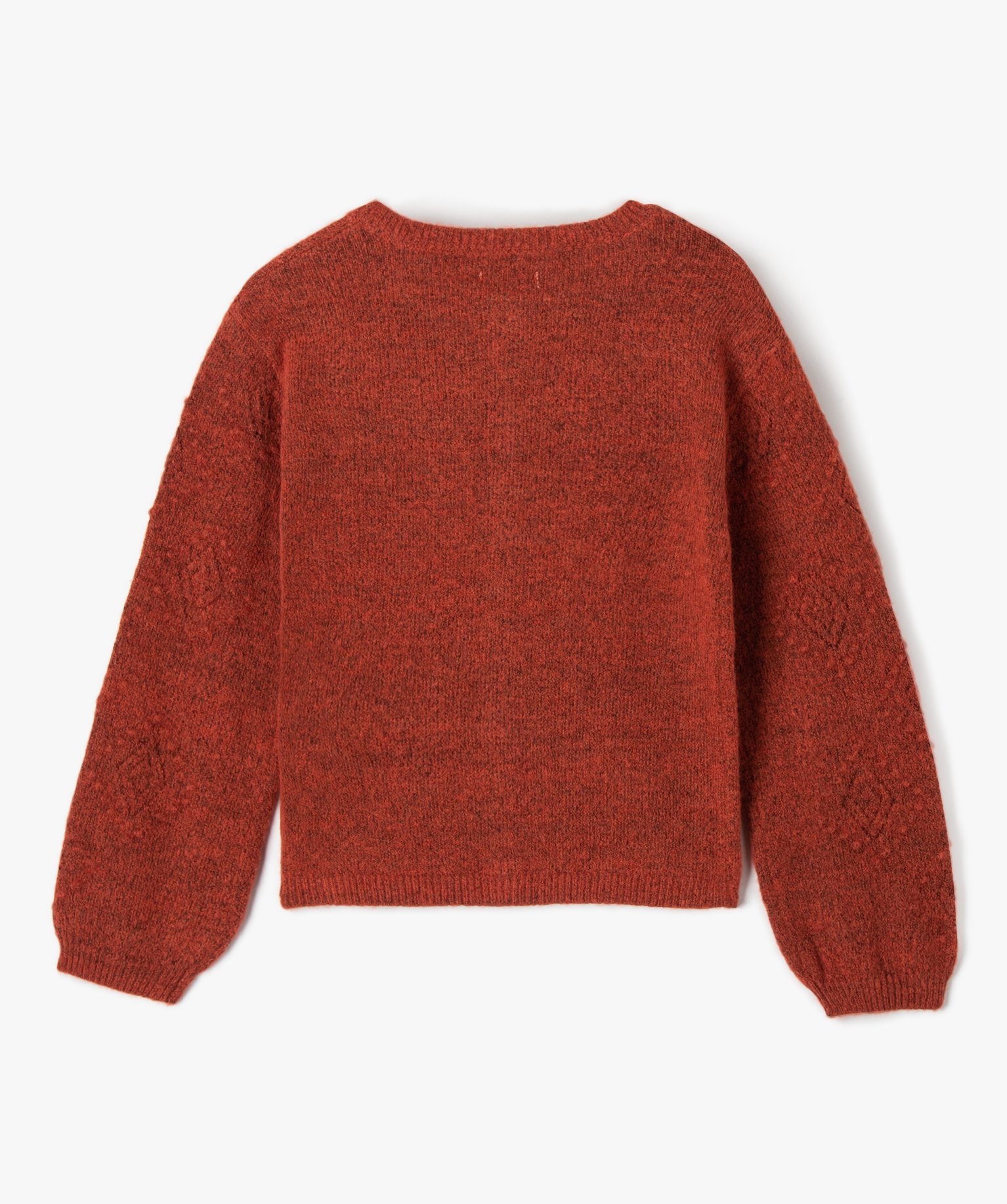 Gilet fille à manches fantaisie - LuluCastagnette rouge fonce | GEMO