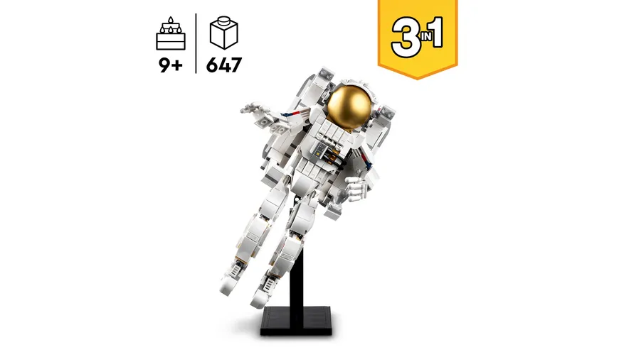 LEGO Creator 3in1 31152 Astronaut im Weltraum