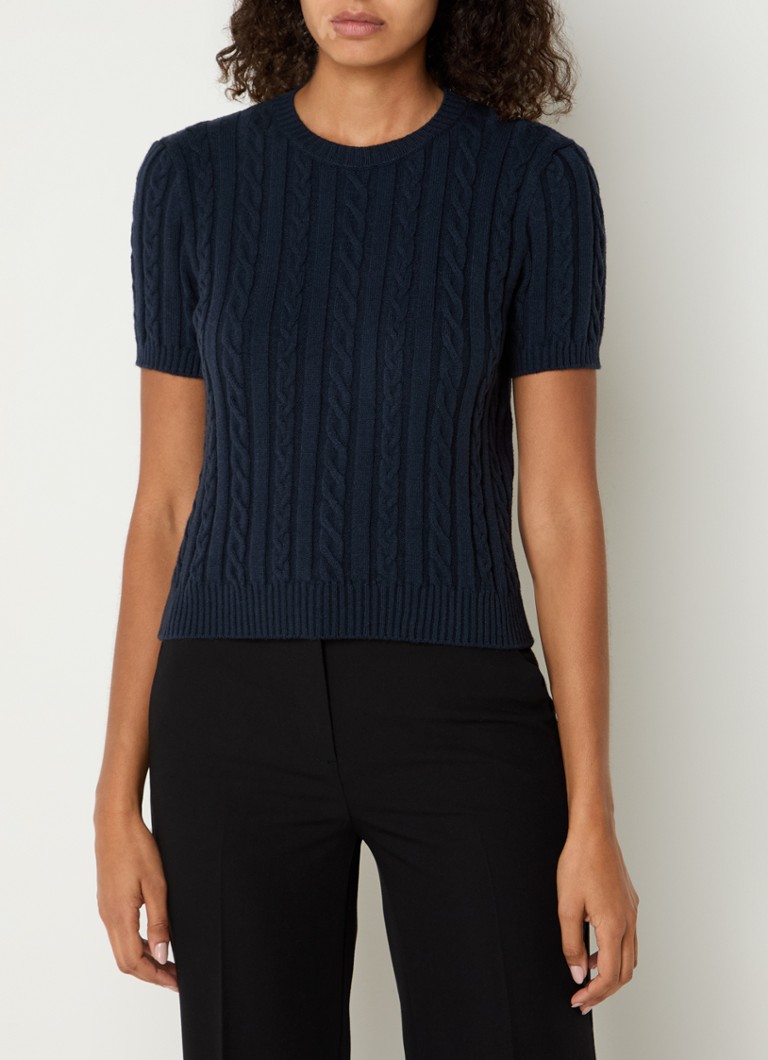 Benetton Cable-knit round neck top