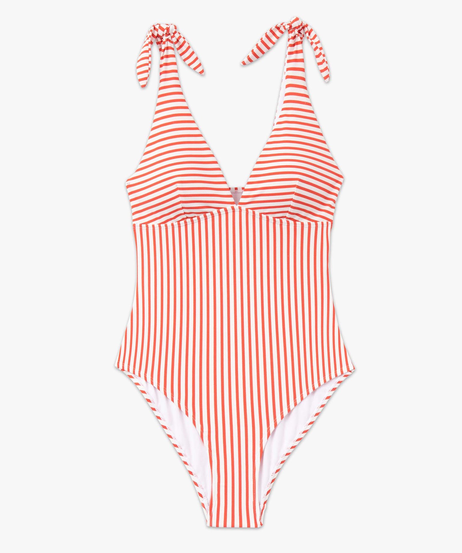 Maillot de bain femme une pièce à rayures raye | GEMO