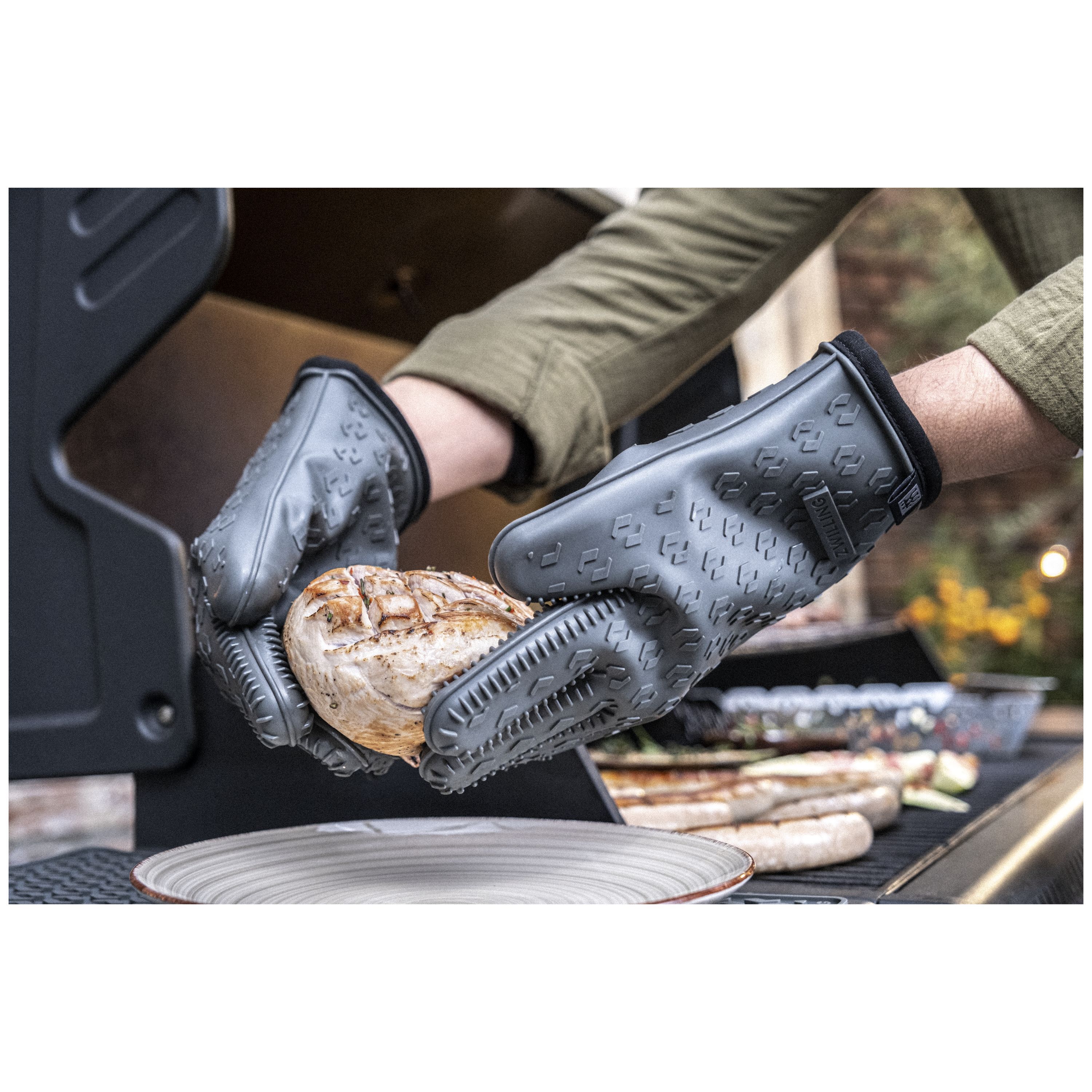 Silikon-Grillhandschuhe