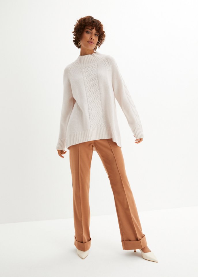 Oversized Woll-Pullover mit Good Cashmere Standard®-Anteil