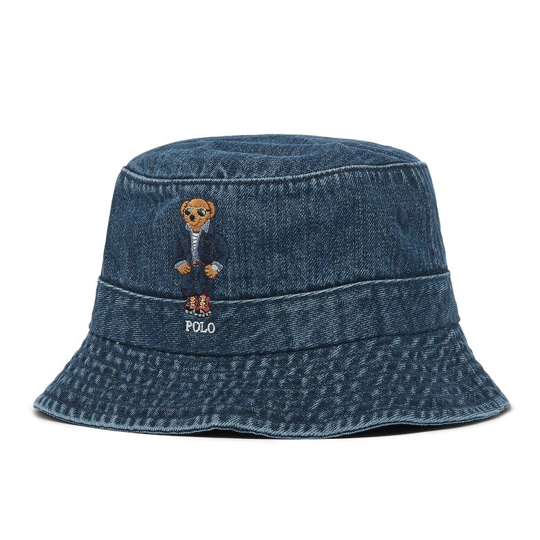 Polo Ralph Lauren Bucket Hat dark wash denim