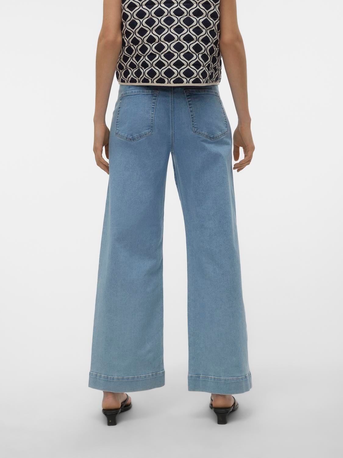 VMKAYLA Hohe Taille Weit geschnitten Jeans
