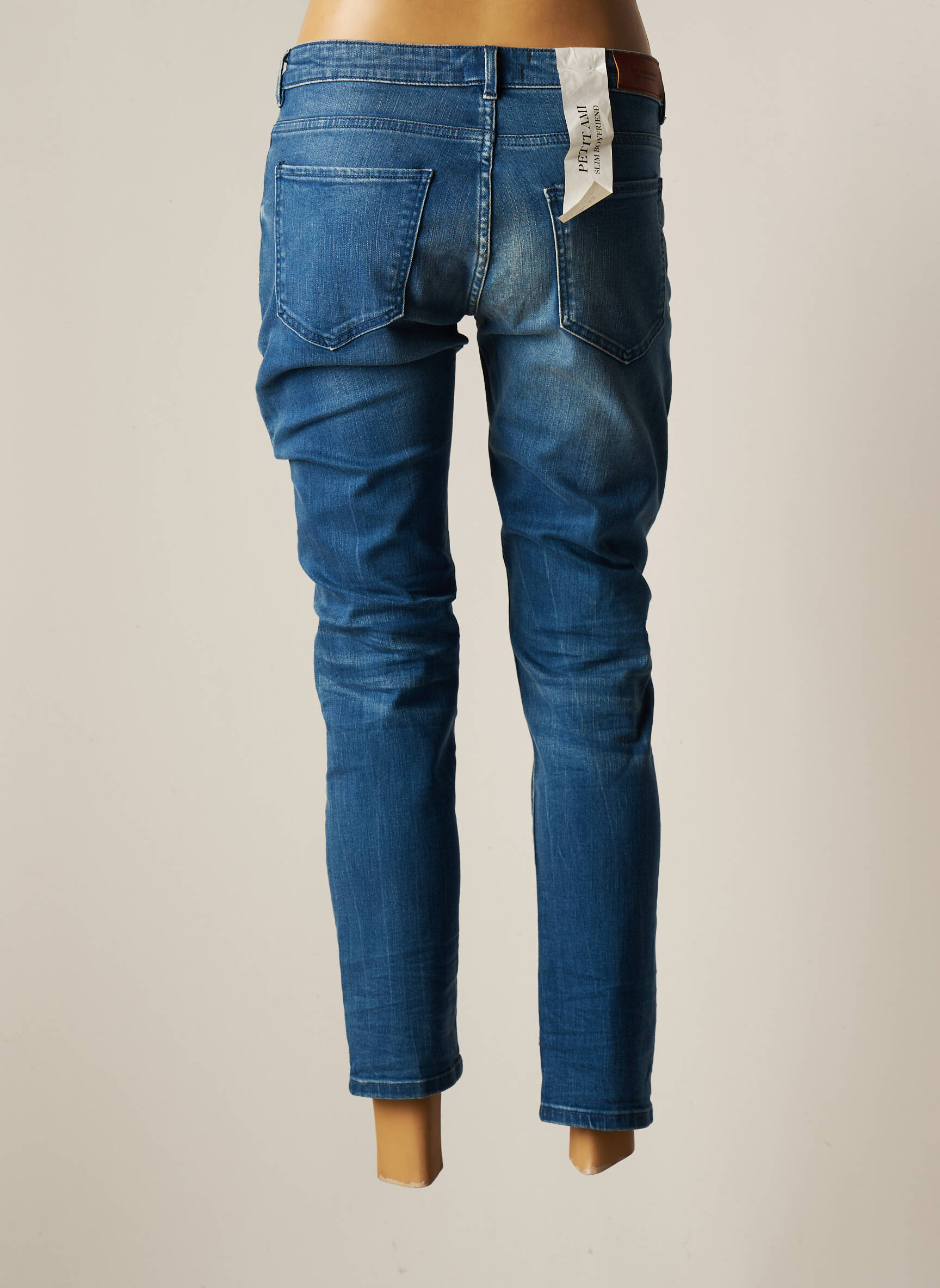 Scotch Soda Jeans Boyfriend Femme couleur bleu