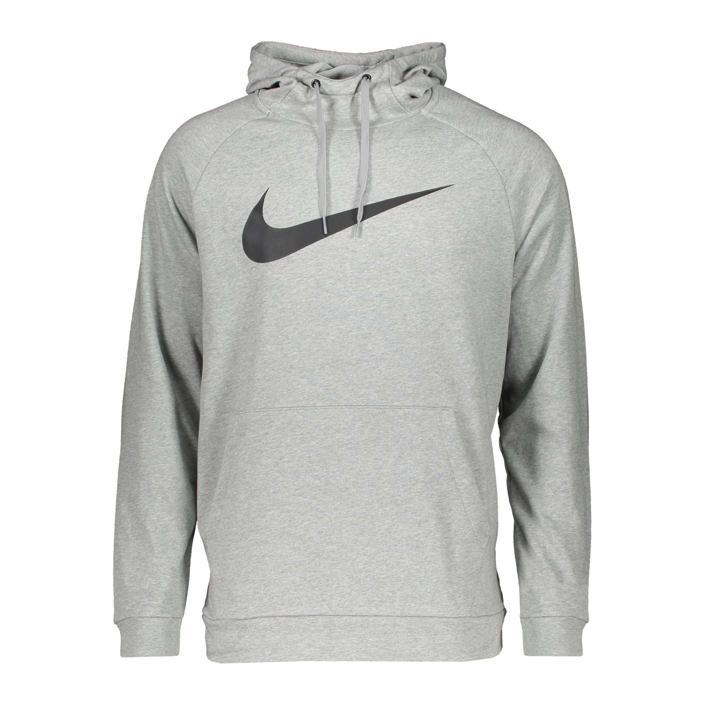 Nike Dri-FIT Swoosh Hoody Grau Schwarz F010