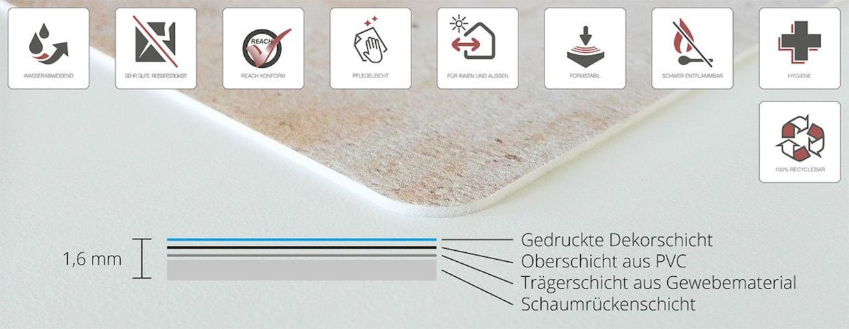 cover-your-desk.de Napf Napfunterlage, Futtermatte für Hunde und Katzen „Stahlplatte Metalloptik“ aus Premium Vinyl - rutschhemmend, abwaschbar, reißfest - Made in Germany
