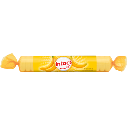 INTACT Traubenzucker Rolle Banane  1 St  Tabletten