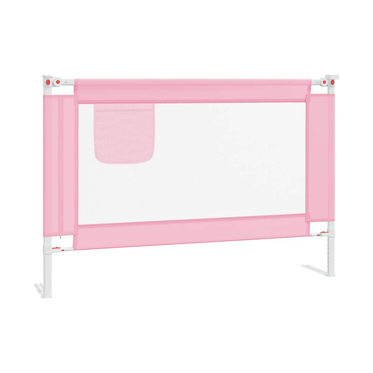 Kleinkind-Bettschutzgitter Rosa 100x25 cm Stoff