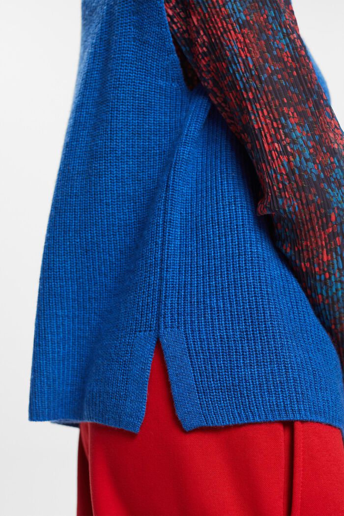 Rippstrickweste aus Wollmix