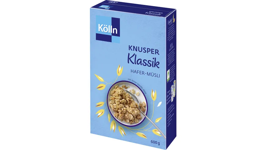 Kölln Knusper Klassik Hafer-Müsli 600g mit feiner Vanille-Note 600 g