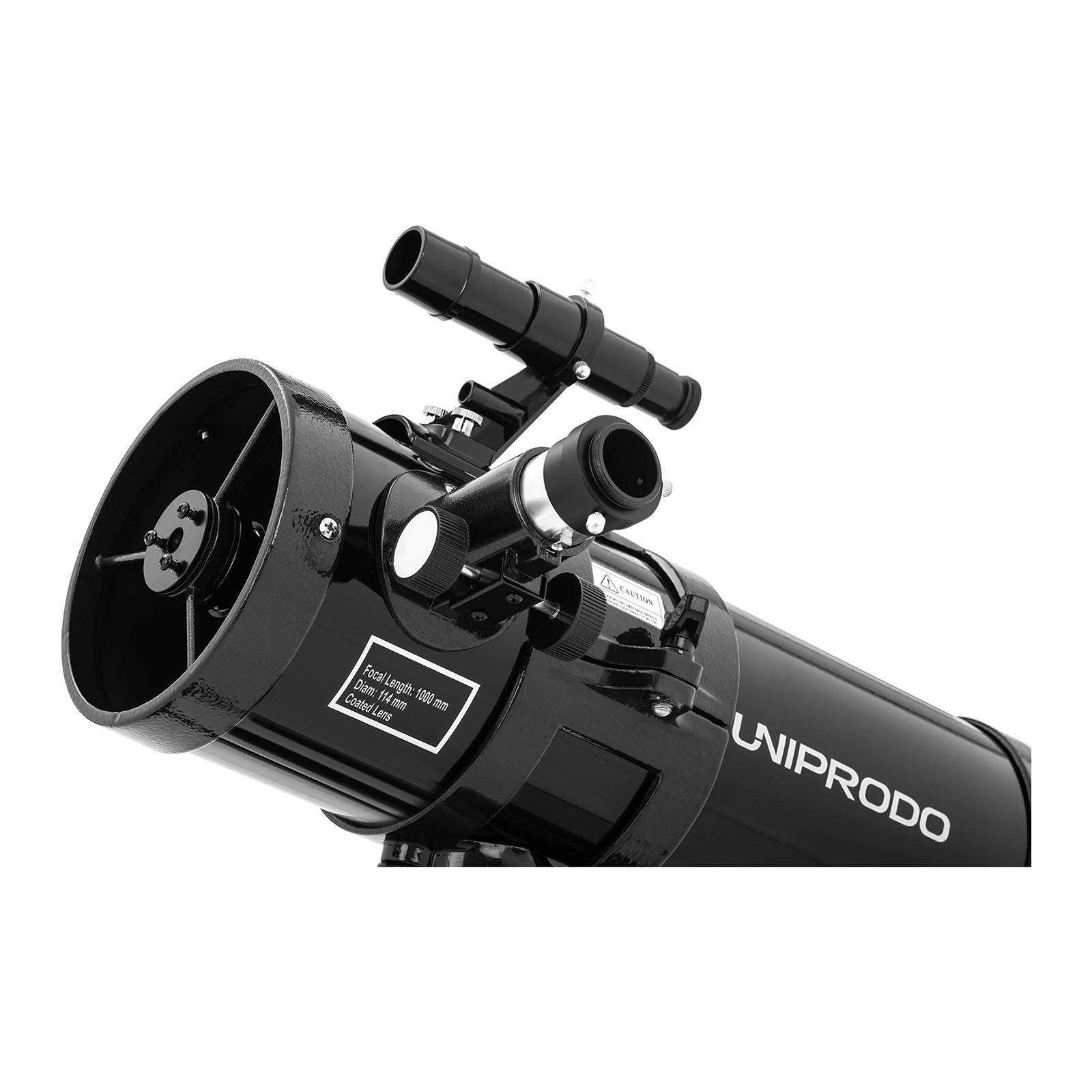 Uniprodo Teleskop Teleskop Einsteiger Fernrohr Reflektor Spiegelteleskop 1.000 mm Ø114