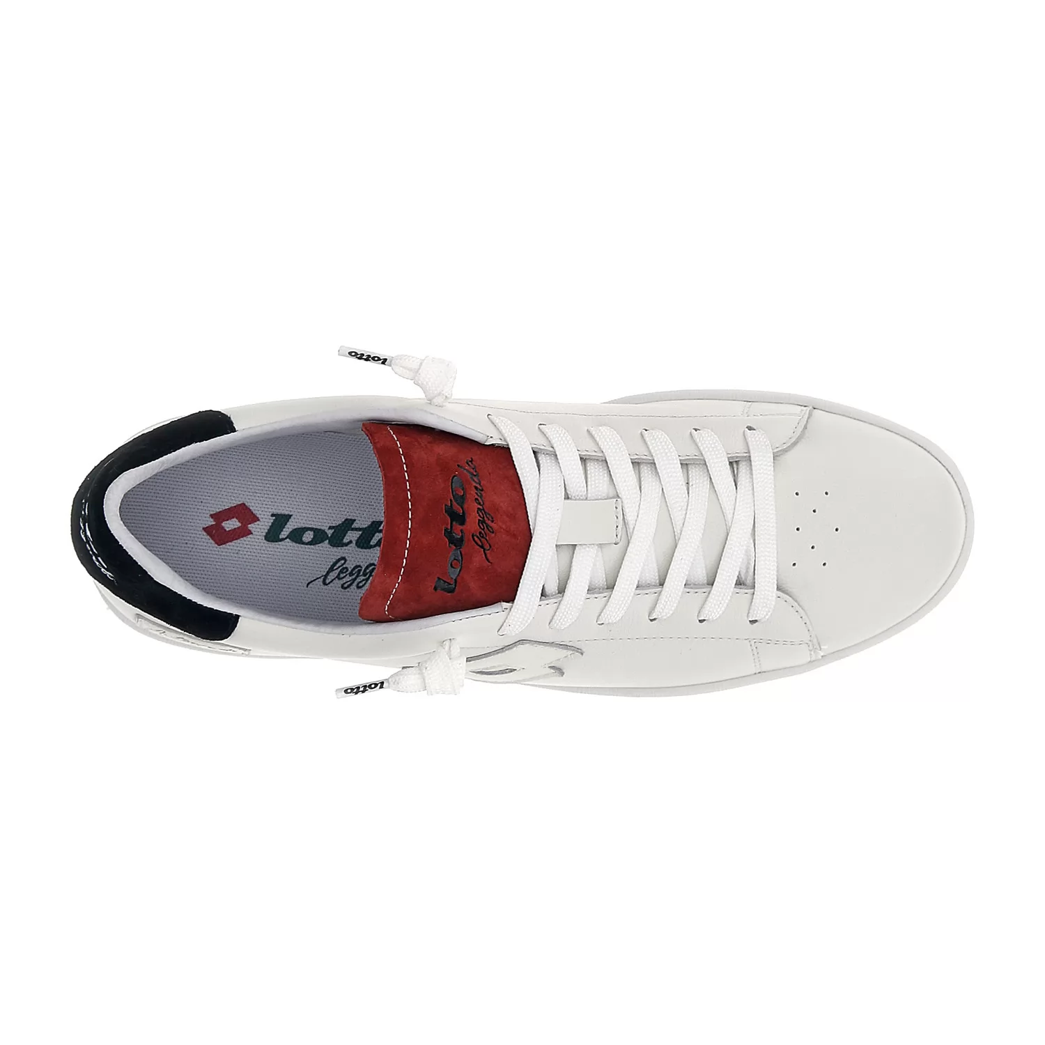 AUTOGRAPH SUEDE VIT/HELT SVART/TORKAD TOMAT