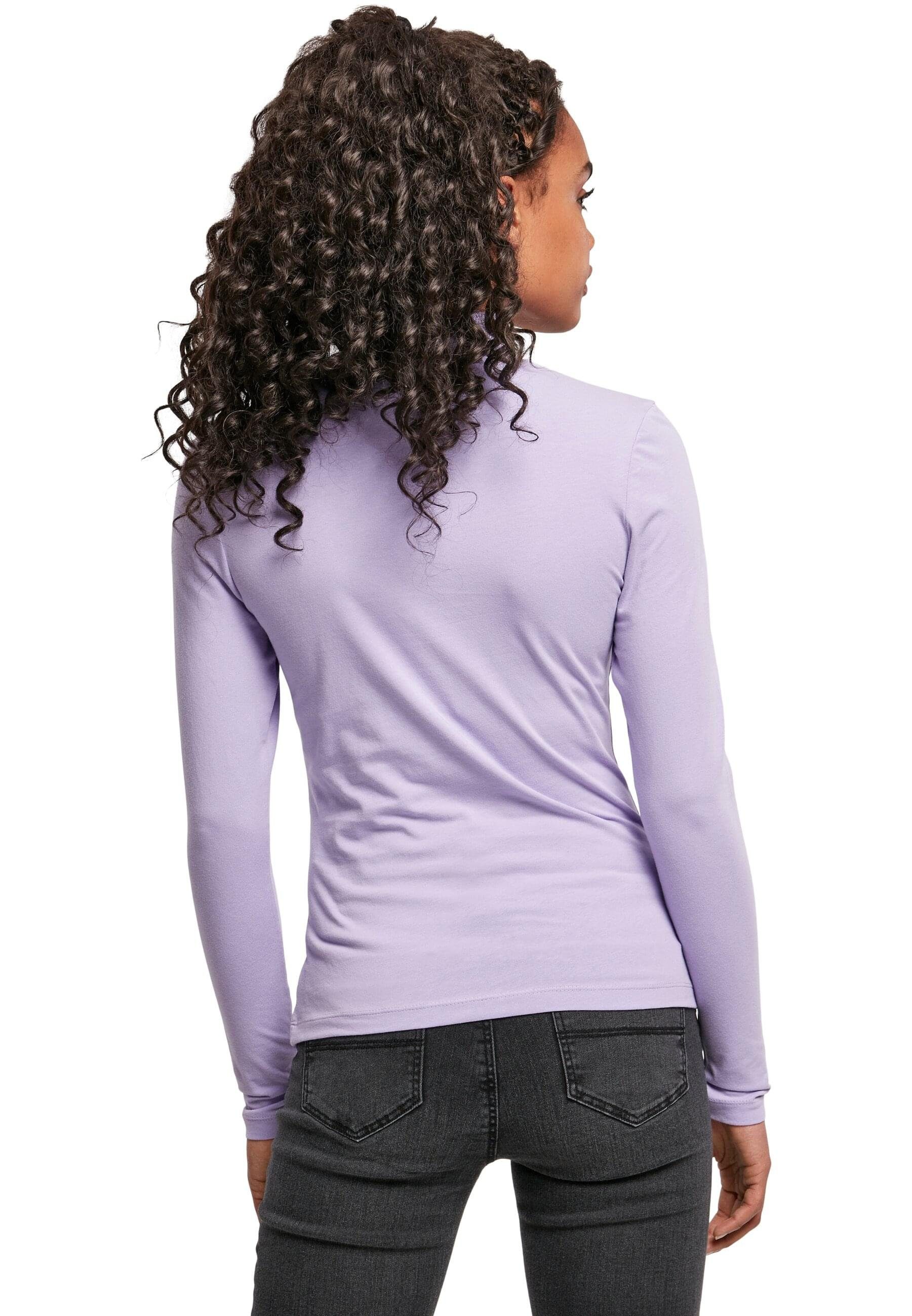 URBAN CLASSICS Langarmshirt Damen Ladies Cut-Out Turtleneck Longsleeve (1-tlg)